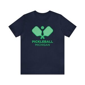 Michigan T-Shirt, Retro Pickleball Unisex Michigan Shirt